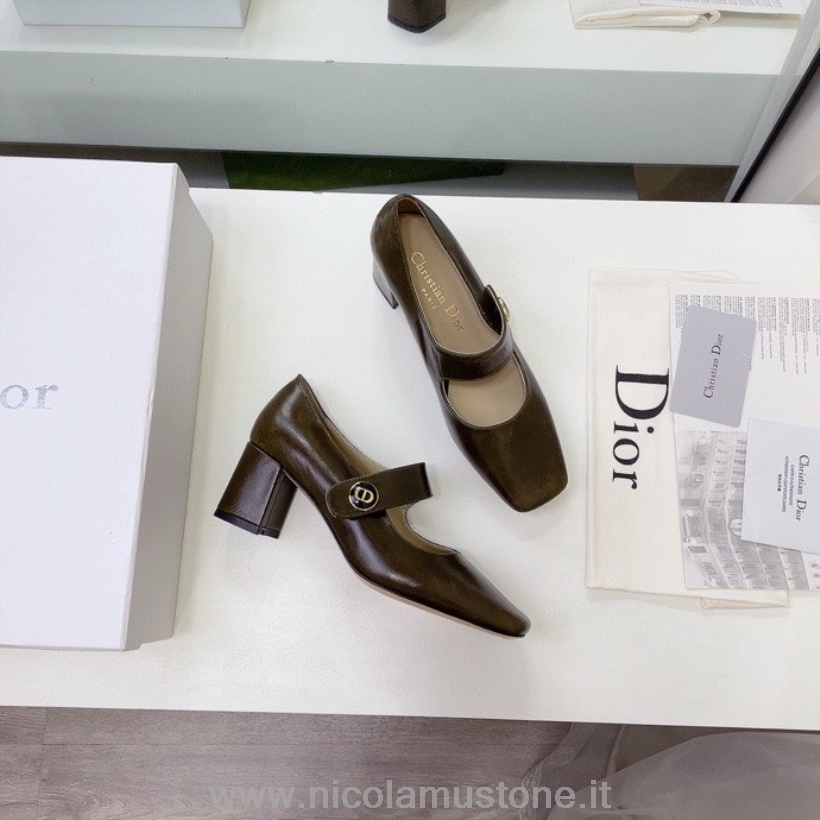 Bombas Christian Dior D-doll De Qualidade Original Couro De Bezerro Coleção Outono/inverno 2021 Marrom