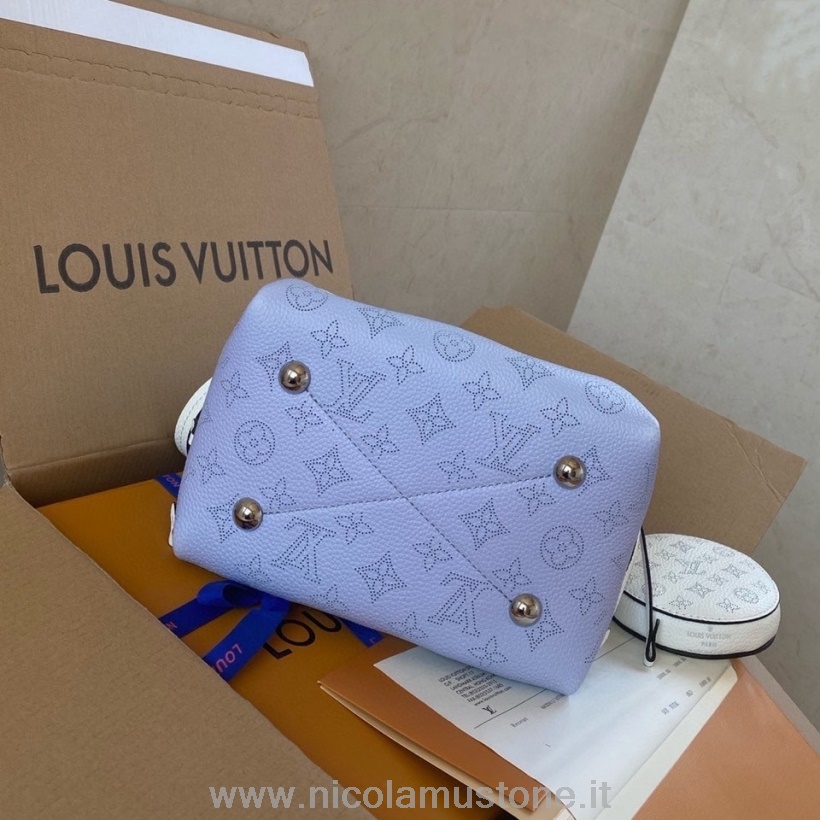 Bolsa De Balde Louis Vuitton Bella De Qualidade Original 22 Cm Mahina Couro De Bezerro Primavera/verão 2021 Coleção M57855 Azul Claro