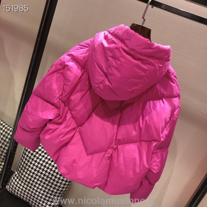 Qualidade Original Moncler Edredom Neuf Quatro Flocos Casaco De Comprimento Médio Outono/inverno 2020 Coleção Rosa Quente