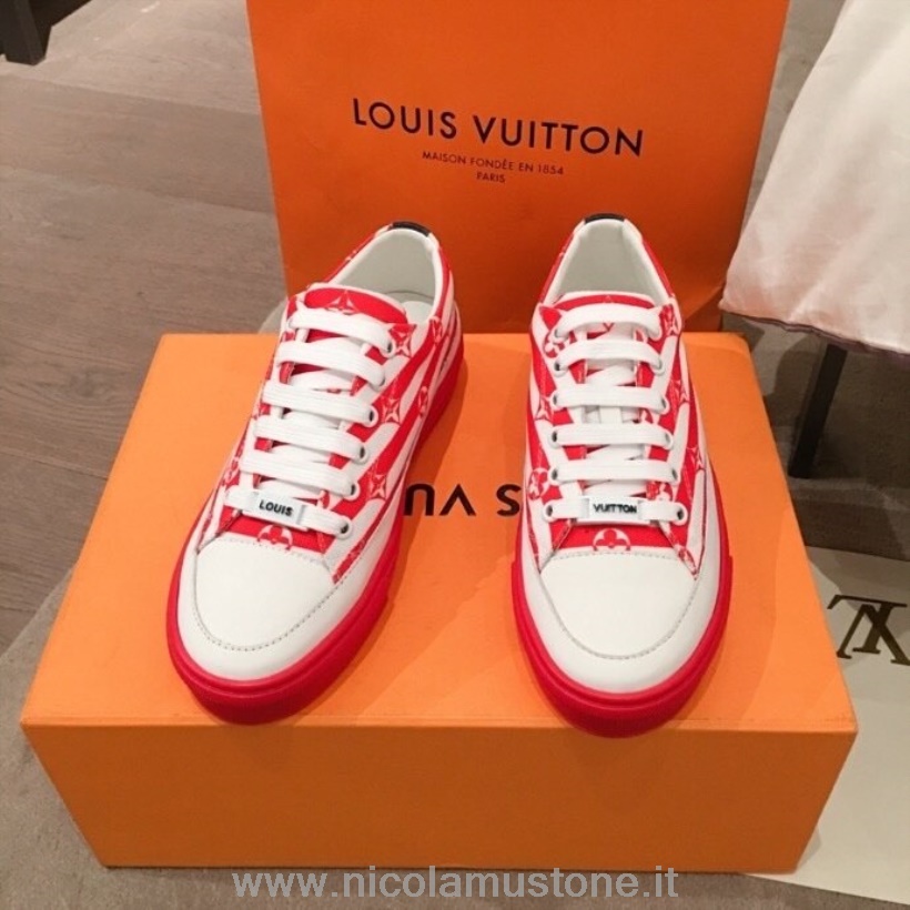 Tênis Louis Vuitton Estelar Escale De Qualidade Original Coleção Primavera/verão 2020 Vermelho