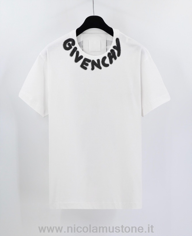 оригинальная качественная футболка с изображением скелета Givenchy из коллекции весна-лето 2022 белая