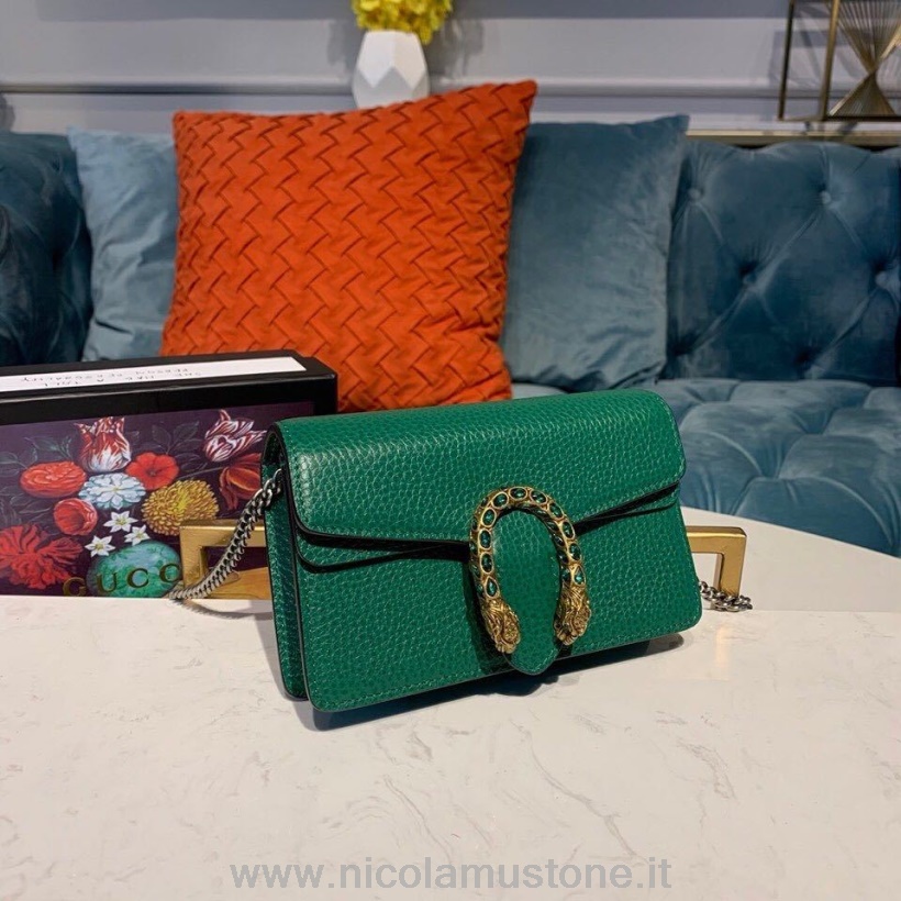 оригинальное качество Gucci Woc Mini Dionysus сумка на плечо 16см 476432 телячья кожа коллекция осень/зима 2019 зеленый