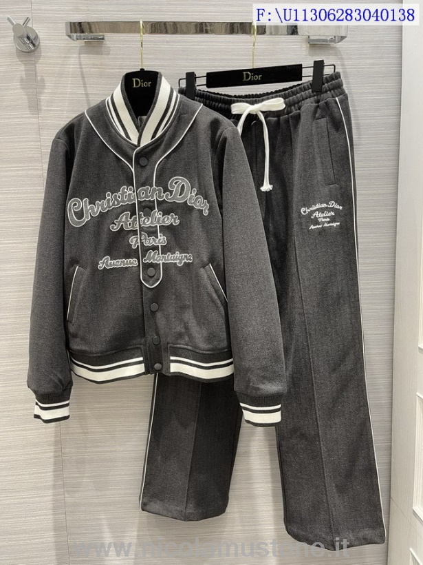 джинсовая куртка и брюки Christian Dior оригинального качества из коллекции осень/зима 2021 черный