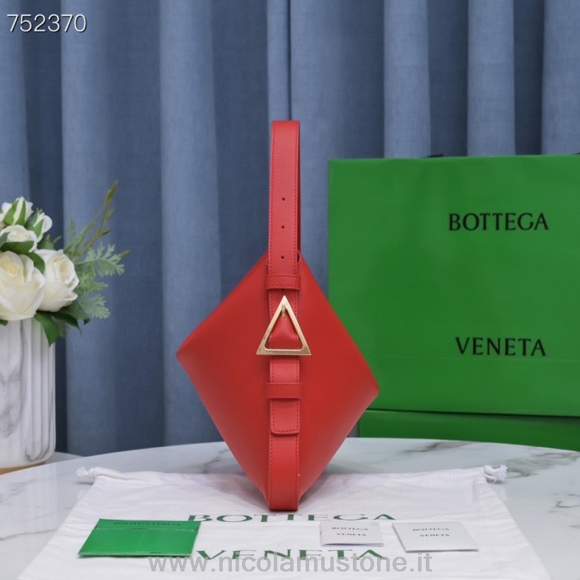 Сумка Bottega Veneta Cradle оригинального качества 35см 7582 из телячьей кожи коллекция осень/зима 2021 красный