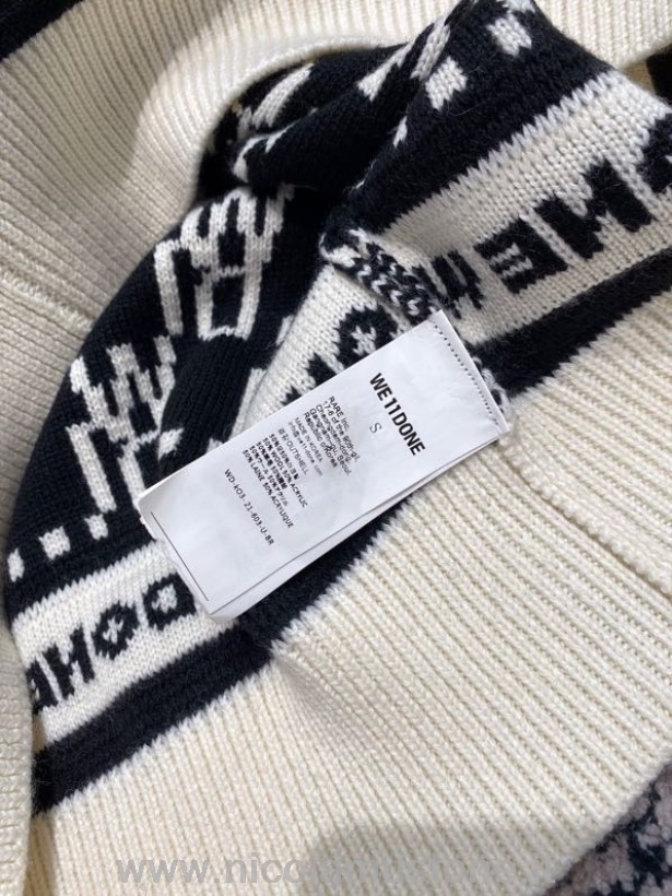 вязаный свитер оригинального качества Welldone коллекция весна/лето 2022 белый