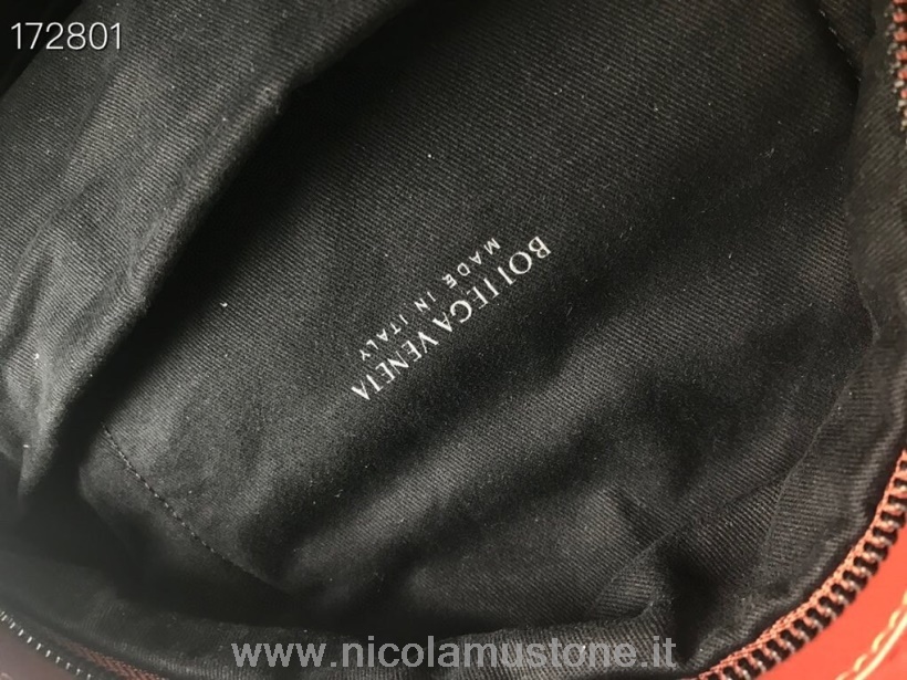 Original Quality Bottega Veneta Zaino 42cm 70078 Nappa Intrecciata Collezione Primavera/estate 2021 Rosso