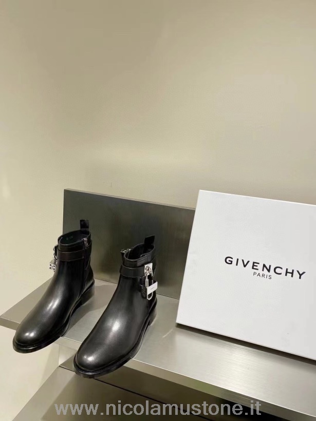 Original Kvalitet Givenchy Chelsea Ankelboots Kalvskinn Läder Höst/vinter 2021 Kollektion Svart