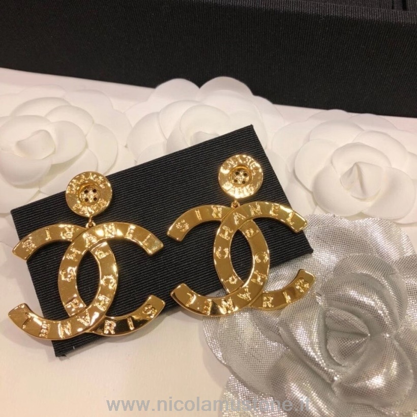 Original Kvalitet Chanel Cc Logo örhängen 98376 Höst/vinter 2020 Kollektion Guld