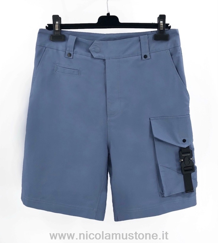 กางเกงขาสั้น Christian Dior สินค้าคุณภาพดั้งเดิม ฤดูใบไม้ผลิ/ฤดูร้อน 2022 คอลเลกชัน Navy Blue