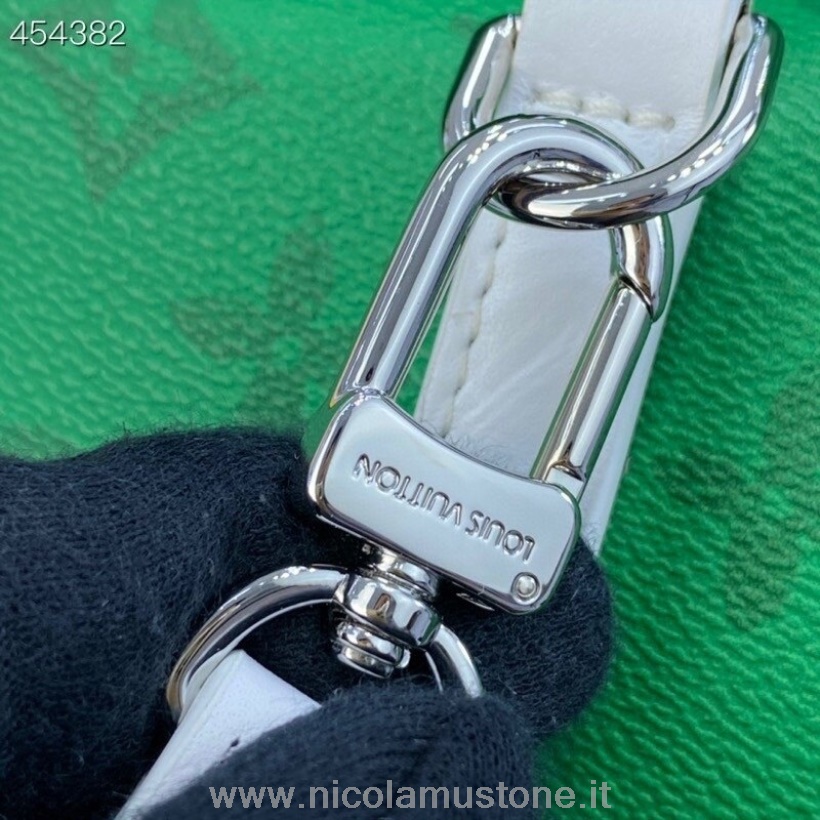 Louis Vuitton คุณภาพเดิม กระเป๋าถือ 24 ซม โมโนแกรม แคนวาส ฤดูใบไม้ผลิ/ฤดูร้อน 2021 คอลเลกชัน M46113 สีเขียว