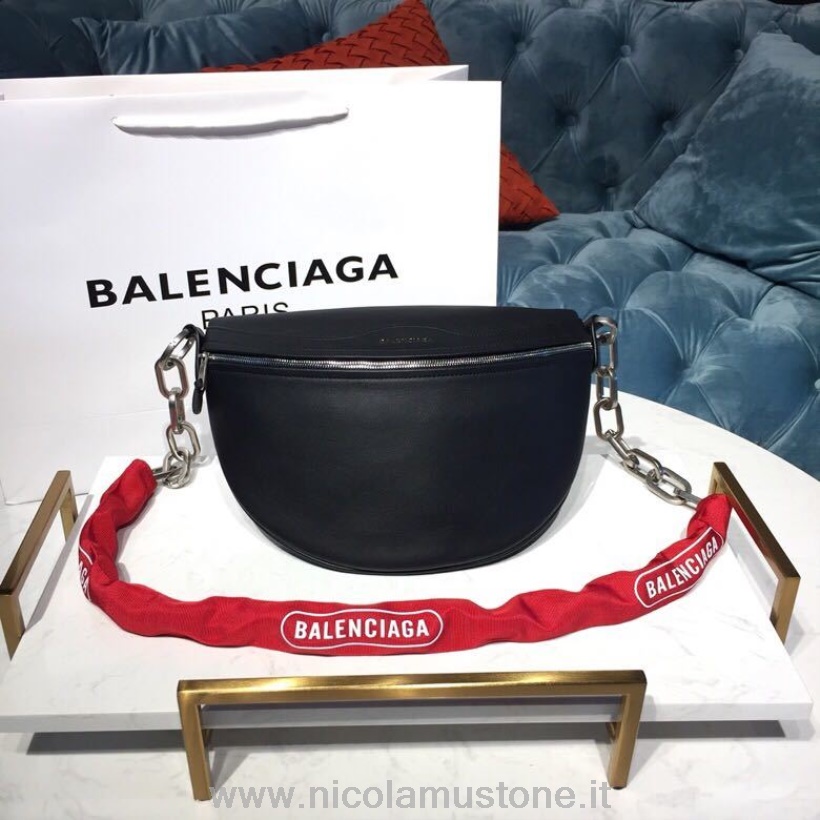 Marsupio Balenciaga Di Qualità Originale Marsupio 28cm Collezione Primavera/estate 2019 Nero