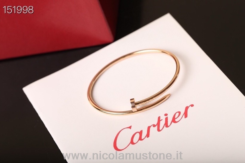 Orijinal Kalite Cartier Tırnak Bilezik Gül Altın