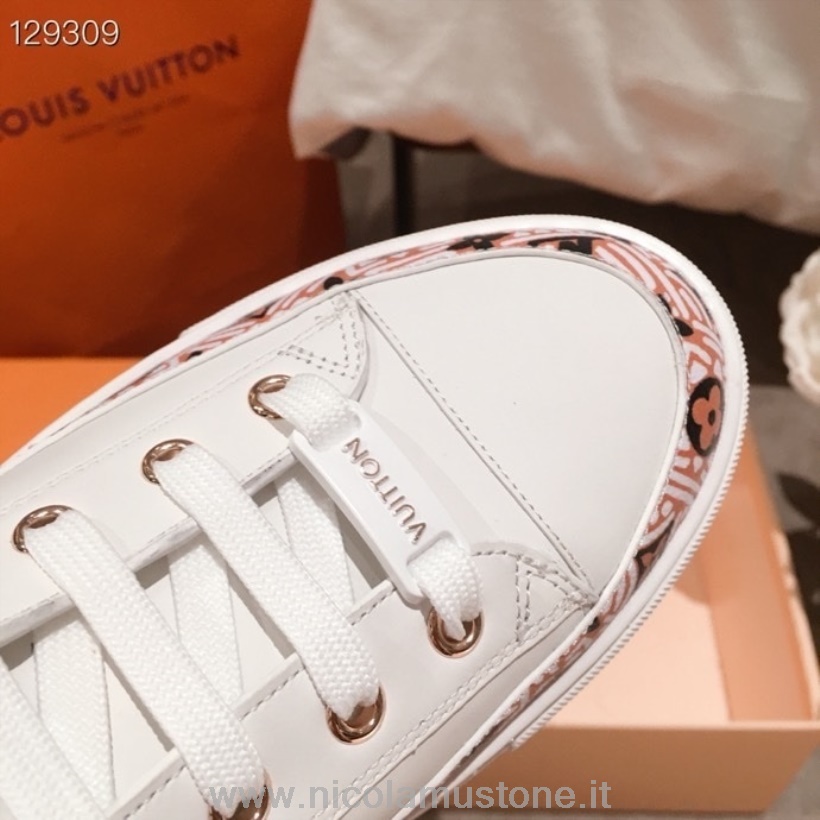 Orijinal Kalite Louis Vuitton Kurnaz Yıldız Yüksek Top Spor Ayakkabı Dana Derisi Deri Ilkbahar/yaz 2020 Koleksiyonu 1a85em Beyaz/bej