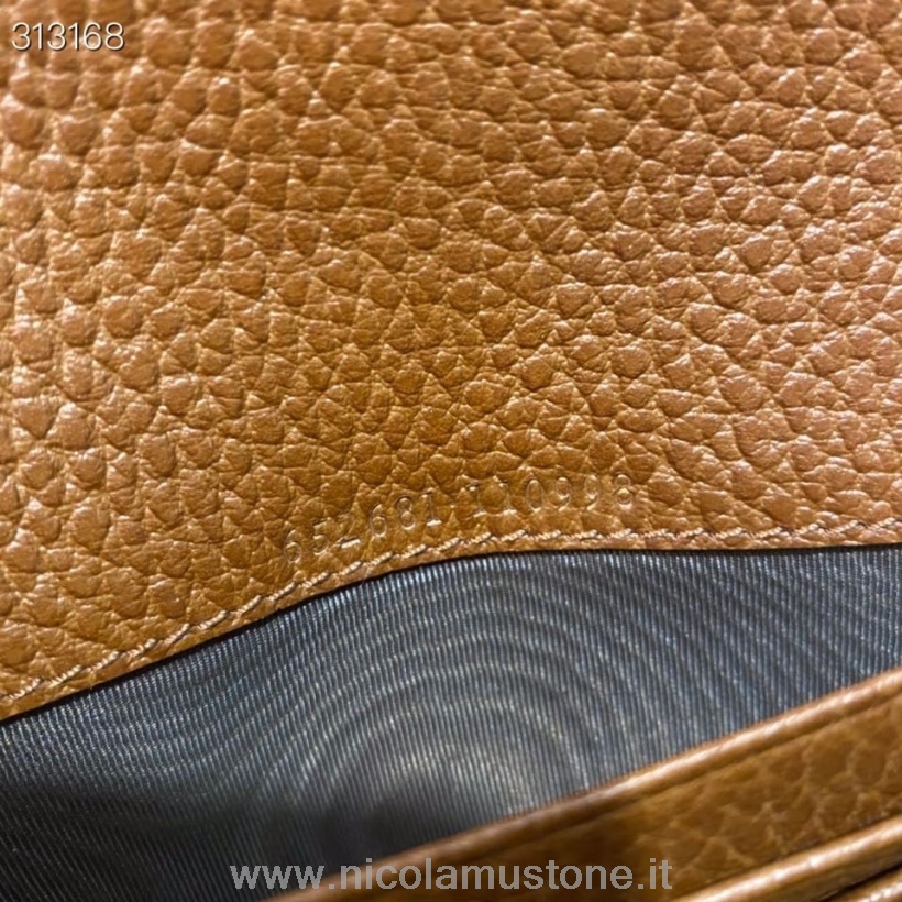 Orijinal Kalite Gucci Jackie Cüzdan Zincir çanta üzerinde 20cm 652681 Dana Derisi Deri Sonbahar/kış 2021 Koleksiyonu Kot Mavisi