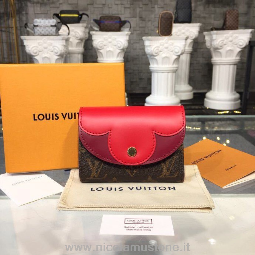 Orijinal Kalite Louis Vuitton Victorine Cüzdan Monogram Tuval Ilkbahar/yaz 2018 Koleksiyonu M41938 Kırmızı