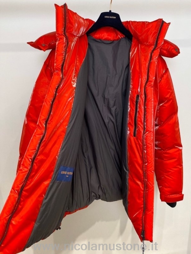 Orijinal Kalite Louis Vuitton Büyük Boy Uzun Kaban Ilkbahar/yaz 2022 Koleksiyonu Kırmızı