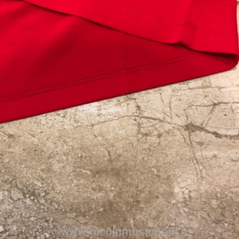 Orijinal Kalite Gucci Ay Yılı Kaplan Kısa Kollu T-shirt Ilkbahar/yaz 2022 Koleksiyonu Kırmızı