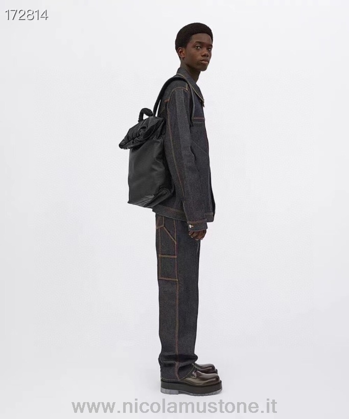 Orijinal Kalite Bottega Veneta Sırt çantası 54cm 629858 Dana Derisi Deri Ilkbahar/yaz 2021 Koleksiyonu Siyah