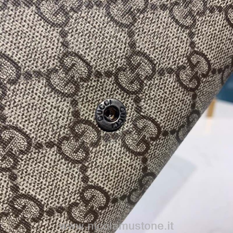Orijinal Kalite Gucci Woc Dionysus Omuz çantası 20cm Süet/dana Derisi Deri Trim Sonbahar/kış 2019 Koleksiyonu Siyah