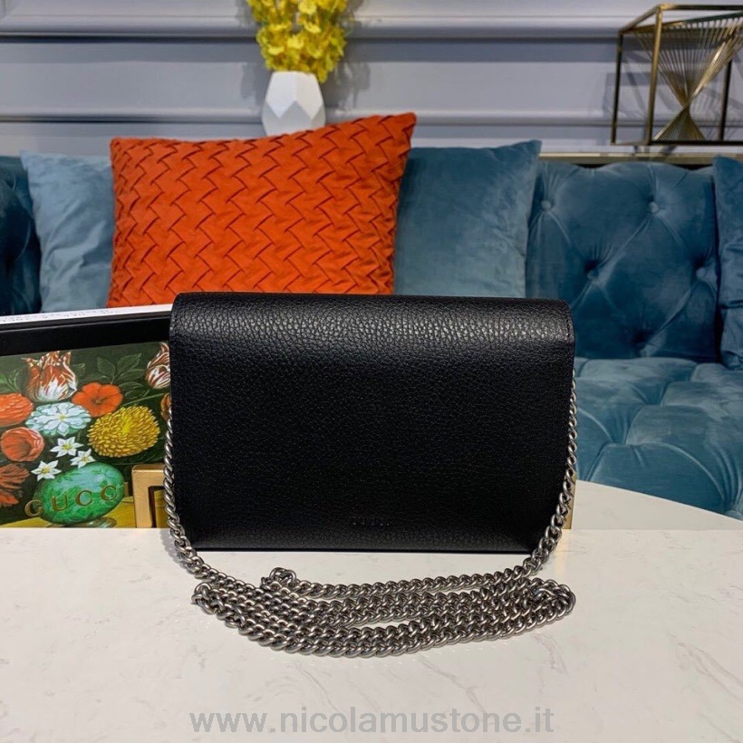 Orijinal Kalite Gucci Woc Dionysus Omuz çantası 20cm Dana Derisi Deri Sonbahar/kış 2019 Koleksiyonu Siyah