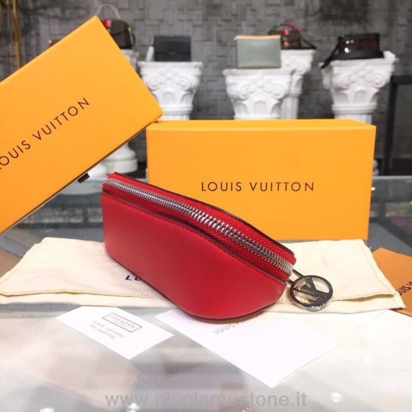 Qualità Originale Louis Vuitton Emilie Porta Occhiali Monogram Tela Collezione Autunno Inverno 2018 Gi0196 Rosso