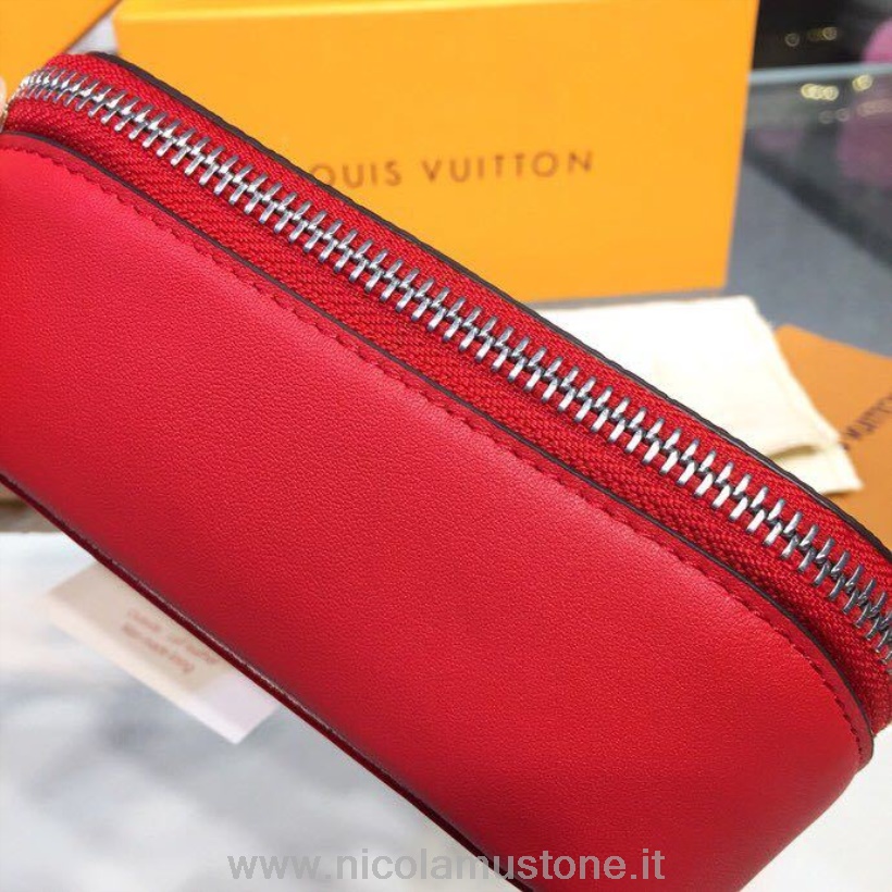 Qualità Originale Louis Vuitton Emilie Porta Occhiali Monogram Tela Collezione Autunno Inverno 2018 Gi0196 Rosso